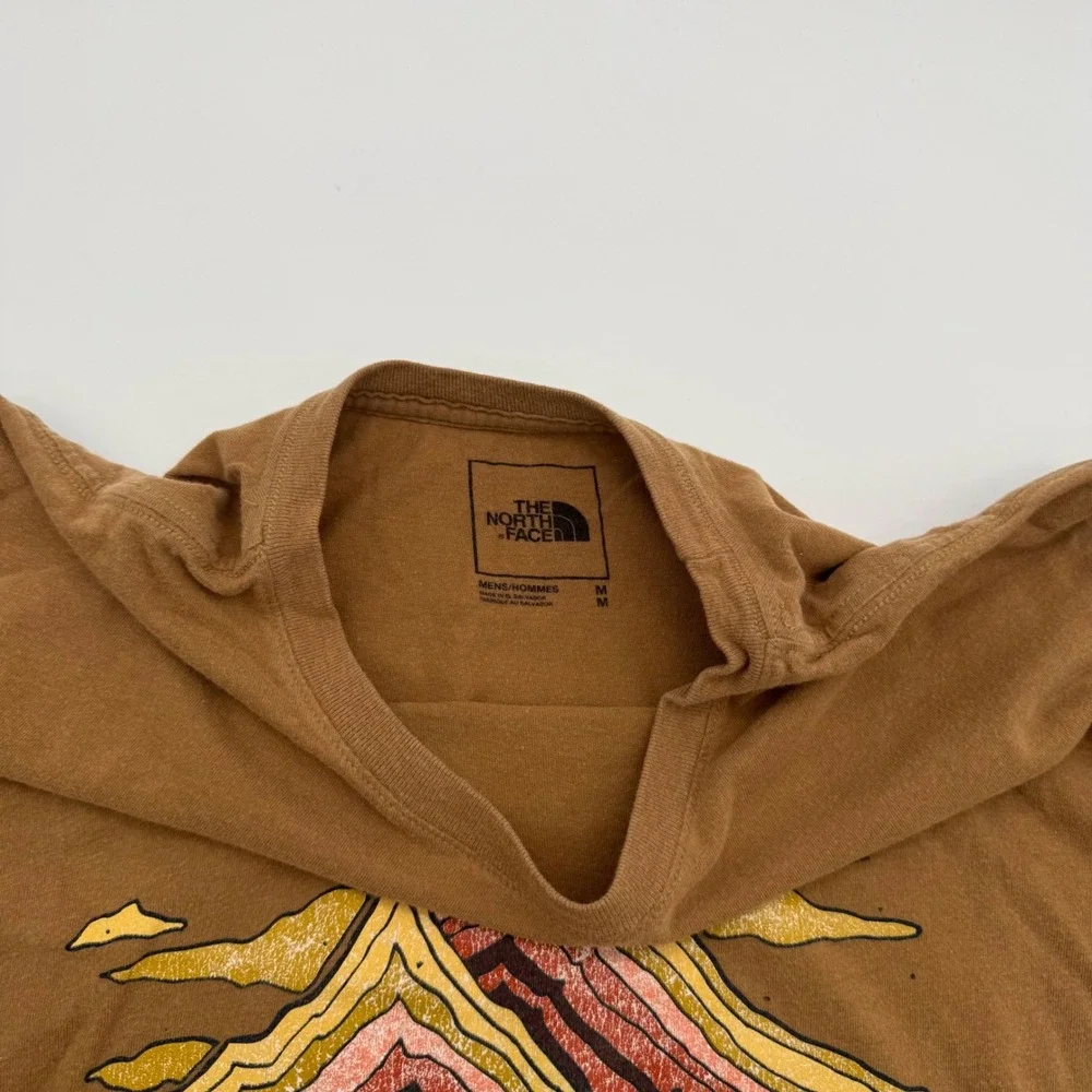 The North Face Mens Brown Mountain Graphic Short Sleeve T-Shirt Size M